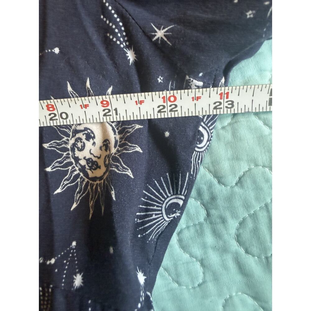 Bloomchic Celestial Tunic Blouse Size 18/20 Navy Boho Peasant Whimsigoth Witchy - Picture 5 of 8